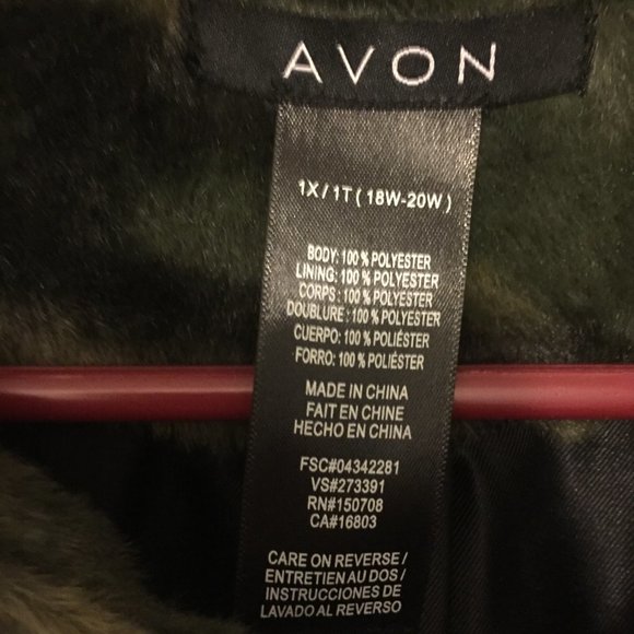 Camo Faux Fur Collarless Fall Jacket - Picture 4 of 6